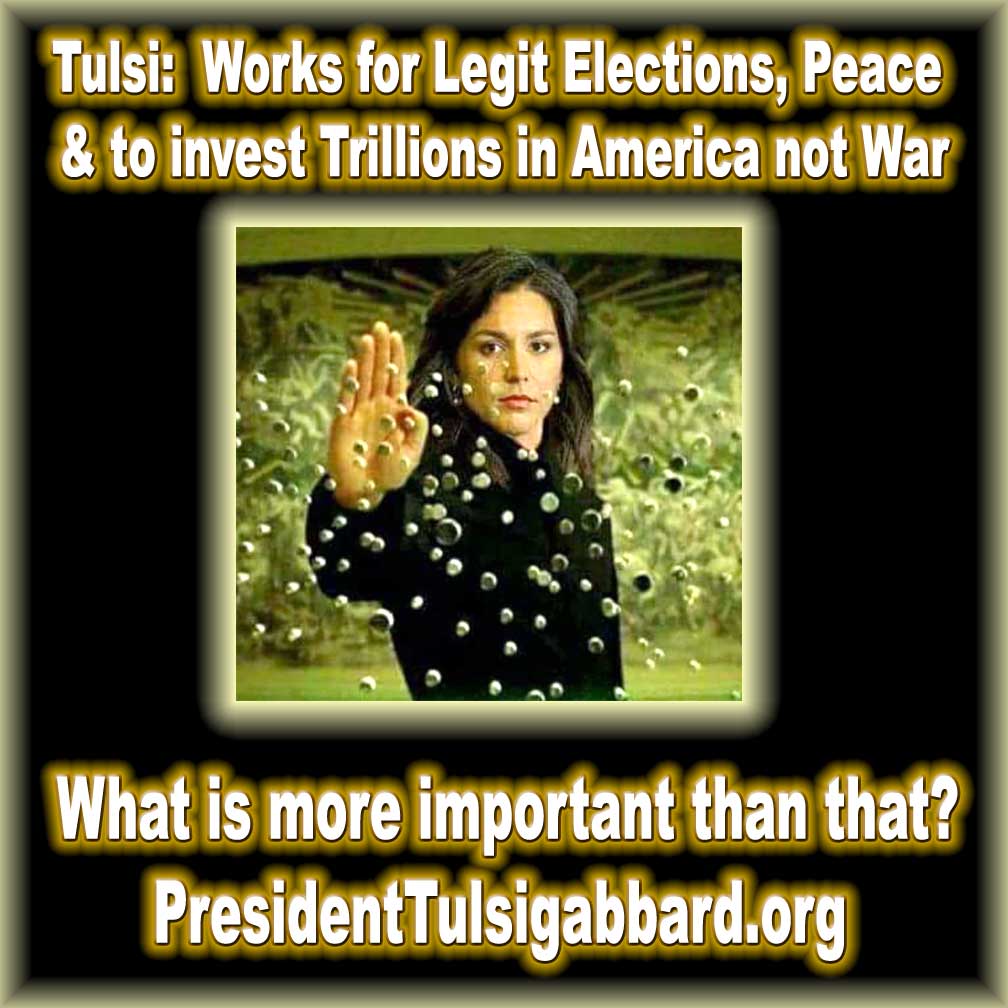 Problem- Wars for Profit and Tulsi Gabbard is the Solution!